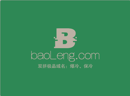 推荐一个双拼精品域名baoLeng.com